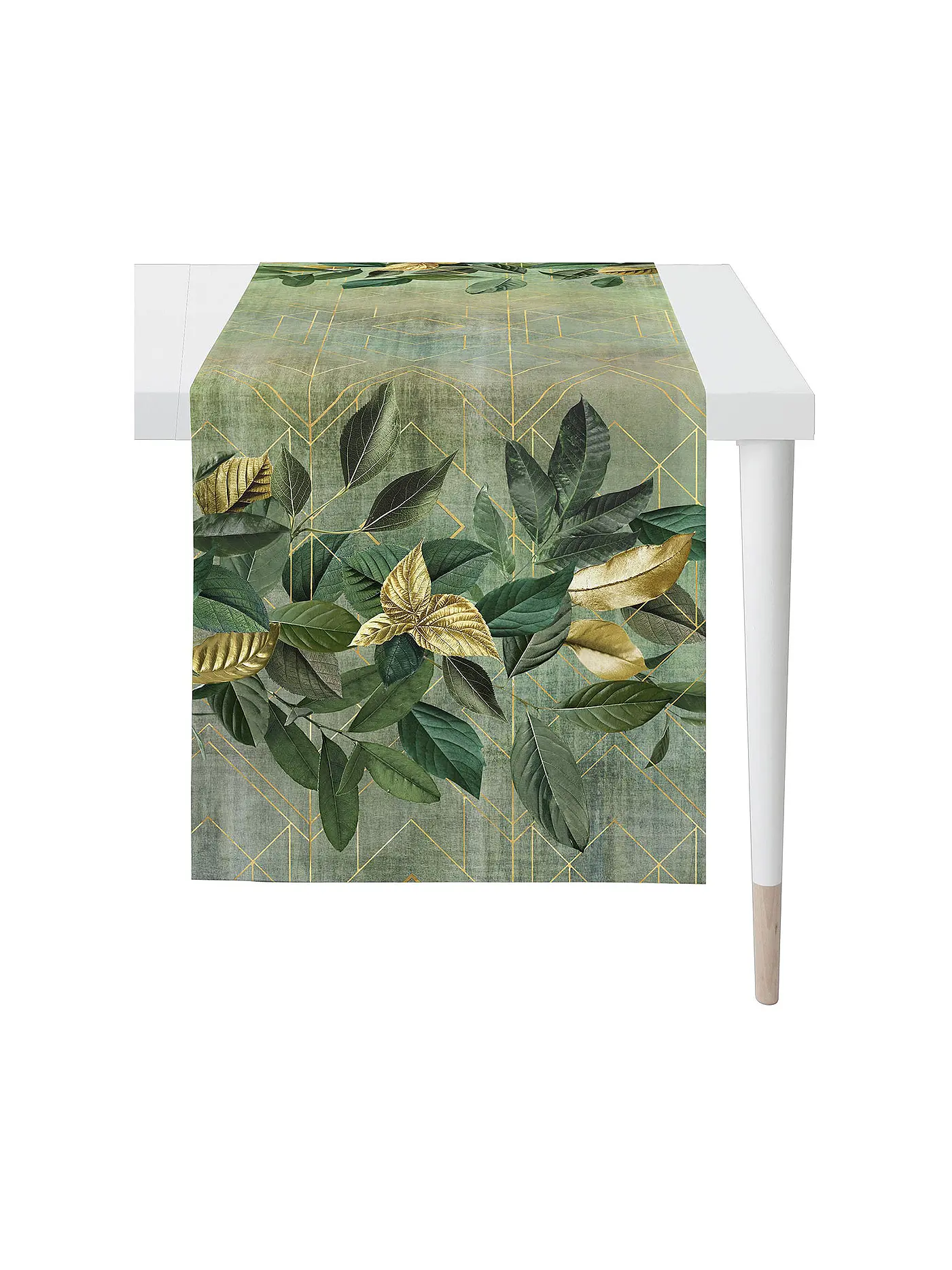 APELT | Tischläufer 48x140cm HERBSTZEIT lila | grün